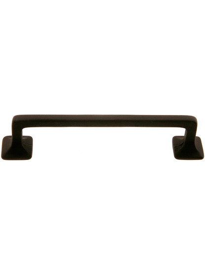 Large Mission Style Drawer Pull - 4 inch Center to Center in Oil-rubbed Bronze.